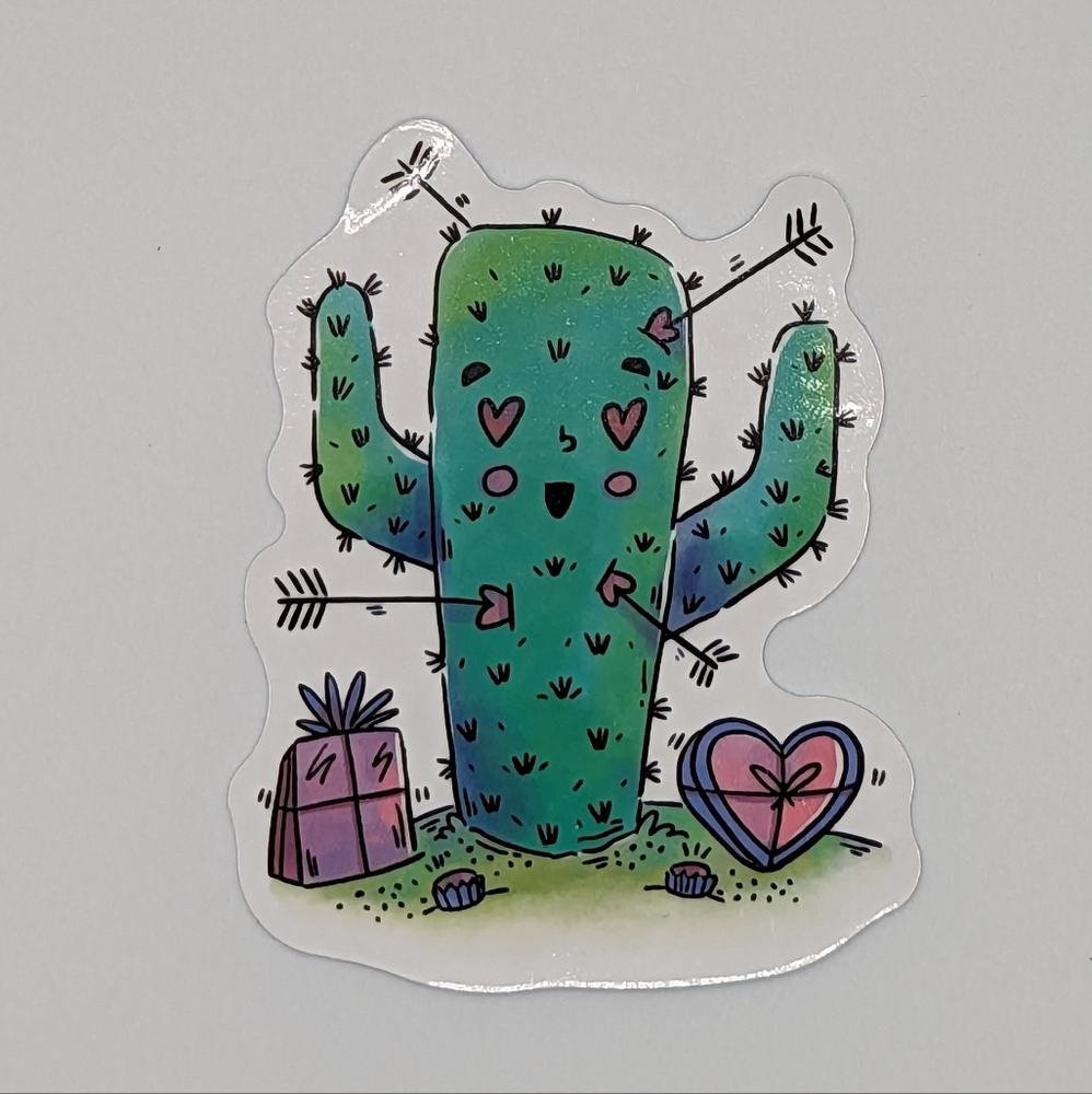 Love Cactus sticker
